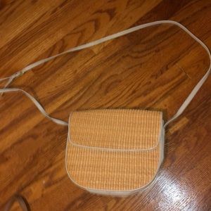 Straw cross body bag